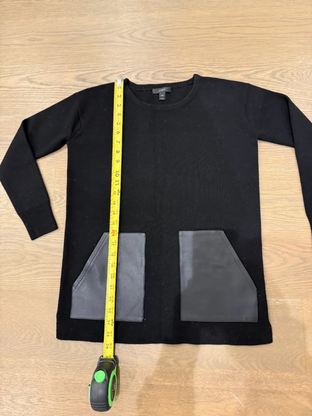 J.Crew Merio Leather Pocket Sweater
